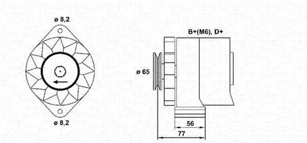 MAGNETI MARELLI 943356697010 Генератор