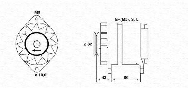 MAGNETI MARELLI 943356932010 Генератор