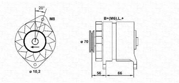 MAGNETI MARELLI 943356948010 Генератор