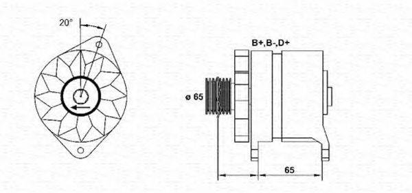 MAGNETI MARELLI 943356982010 Генератор