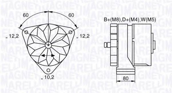 MAGNETI MARELLI 063534699820 Генератор