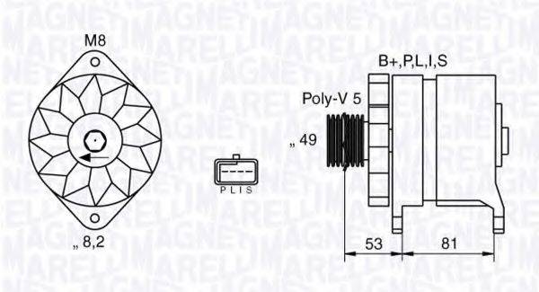 MAGNETI MARELLI 063532635010 Генератор