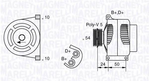 MAGNETI MARELLI 063377027010 Генератор