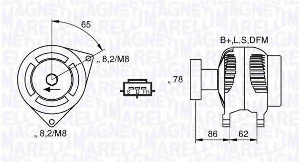 MAGNETI MARELLI 063377414010 Генератор