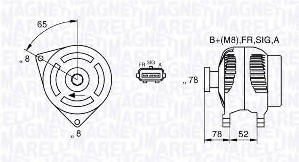 MAGNETI MARELLI 063377421010 Генератор