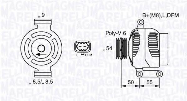 MAGNETI MARELLI 063377424010 Генератор