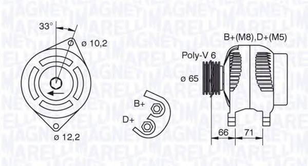 MAGNETI MARELLI 063321391010 Генератор