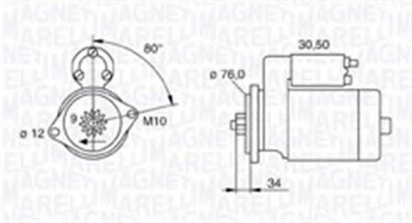 MAGNETI MARELLI 063720030010 Стартер