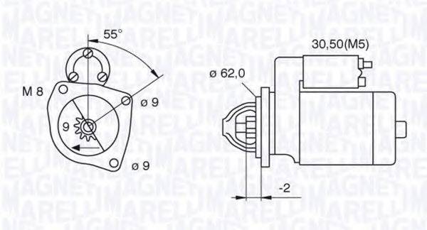 MAGNETI MARELLI 063720001010 Стартер