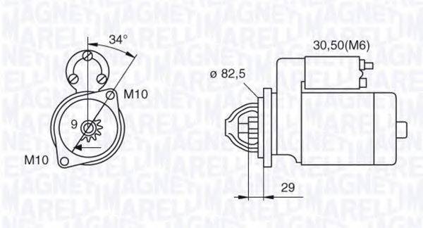 MAGNETI MARELLI 063521074030 Стартер