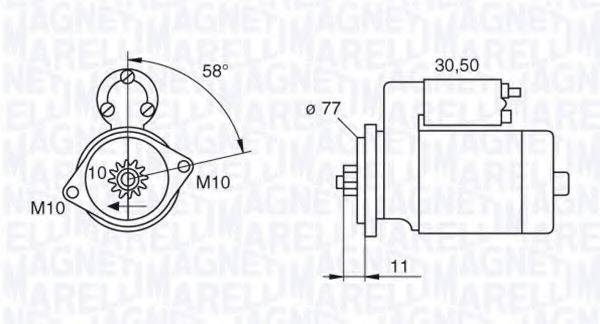 MAGNETI MARELLI 063522603010 Стартер