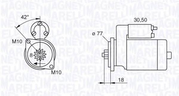 MAGNETI MARELLI 063522626010 Стартер