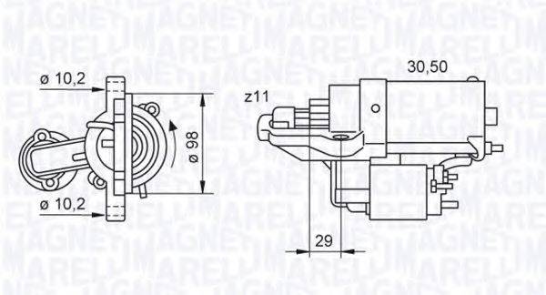 MAGNETI MARELLI 063280028010 Стартер