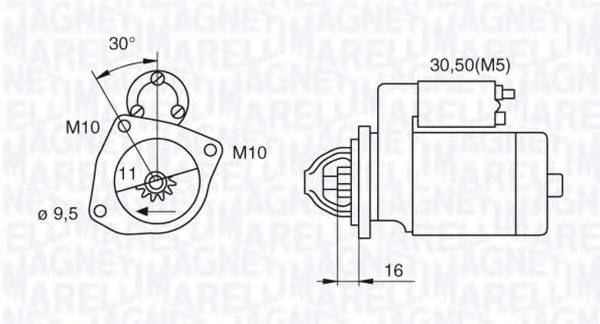 MAGNETI MARELLI 063280029010 Стартер