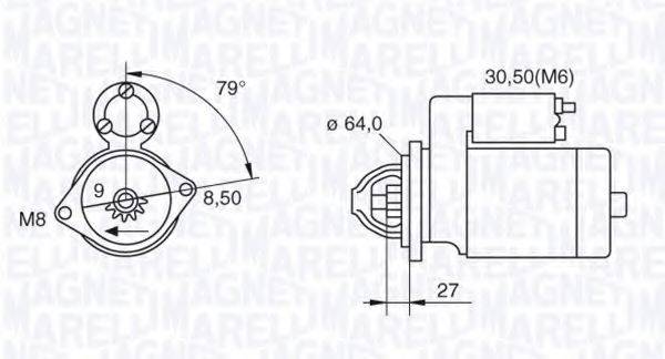 MAGNETI MARELLI 063280045010 Стартер