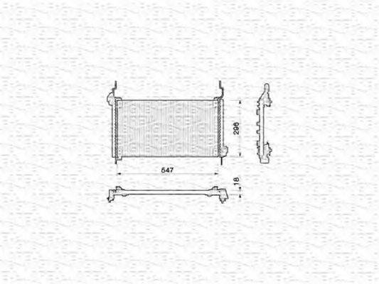 MAGNETI MARELLI 350203132000 Конденсатор, кондиціонер