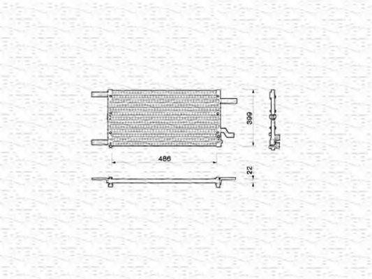 MAGNETI MARELLI 350203144000 Конденсатор, кондиціонер