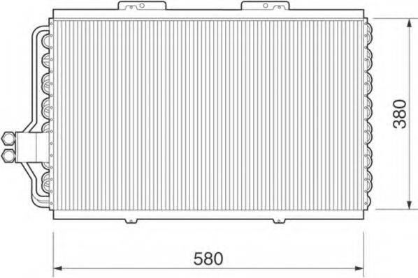 MAGNETI MARELLI 350203217000 Конденсатор, кондиціонер