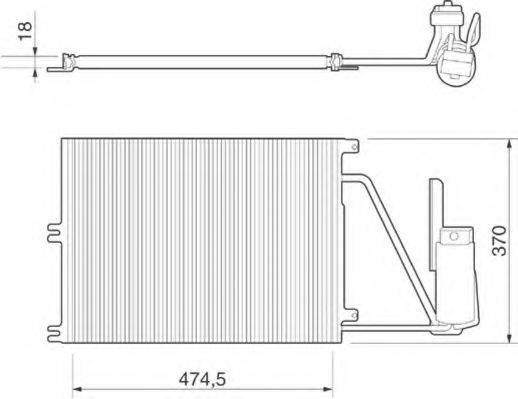 MAGNETI MARELLI 350203220000 Конденсатор, кондиціонер