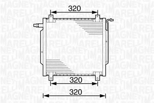 MAGNETI MARELLI 350203235000 Конденсатор, кондиціонер