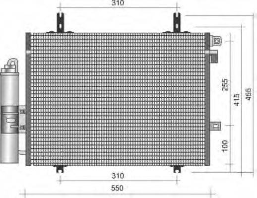 MAGNETI MARELLI 350203338000 Конденсатор, кондиціонер