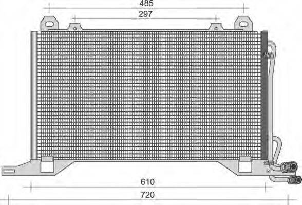 MAGNETI MARELLI 350203393000 Конденсатор, кондиціонер