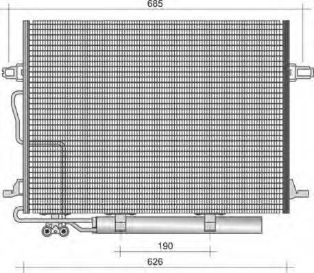 MAGNETI MARELLI 350203438000 Конденсатор, кондиціонер