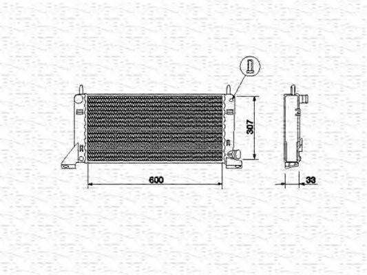 MAGNETI MARELLI 350213464000 Радіатор, охолодження двигуна