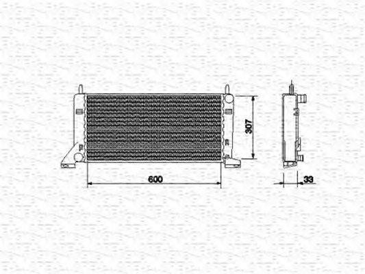 MAGNETI MARELLI 350213465000 Радіатор, охолодження двигуна