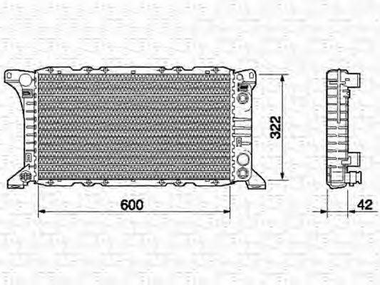 MAGNETI MARELLI 350213514000 Радіатор, охолодження двигуна