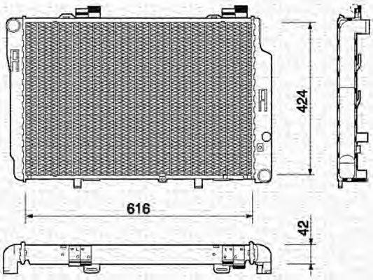 MAGNETI MARELLI 350213765000 Радіатор, охолодження двигуна