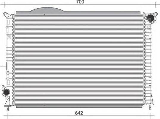 MAGNETI MARELLI 350213860000 Радіатор, охолодження двигуна