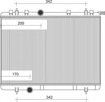 MAGNETI MARELLI 350213886000 Радіатор, охолодження двигуна