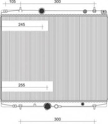 MAGNETI MARELLI 350213903000 Радіатор, охолодження двигуна