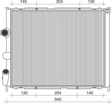 MAGNETI MARELLI 350213989000 Радіатор, охолодження двигуна