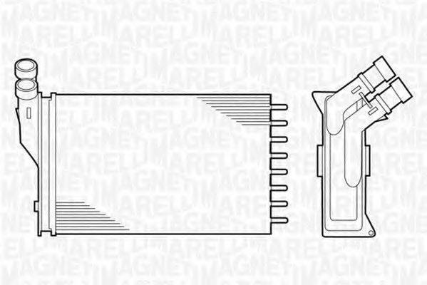 MAGNETI MARELLI 350218222000 Теплообмінник, опалення салону