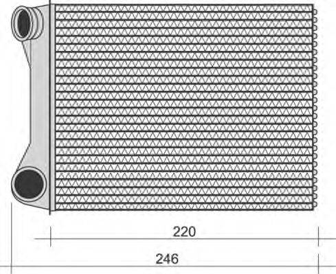 MAGNETI MARELLI 350218268000 Теплообмінник, опалення салону