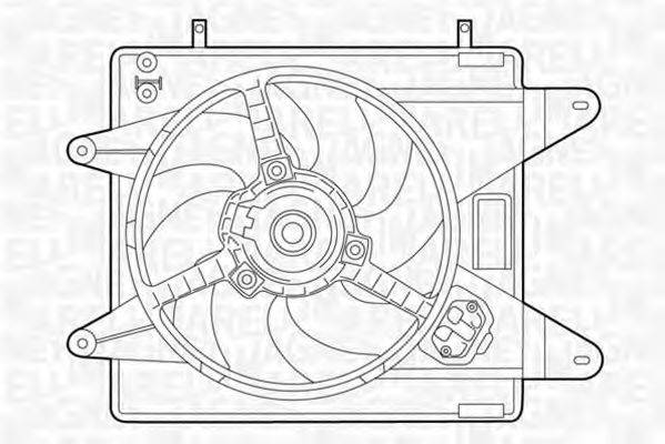 MAGNETI MARELLI 069422015010 Вентилятор, охолодження двигуна