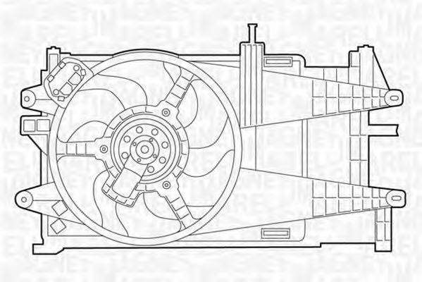 MAGNETI MARELLI 069422038010 Вентилятор, охолодження двигуна