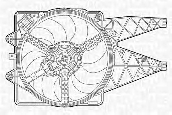 MAGNETI MARELLI 069422238010 Вентилятор, охолодження двигуна