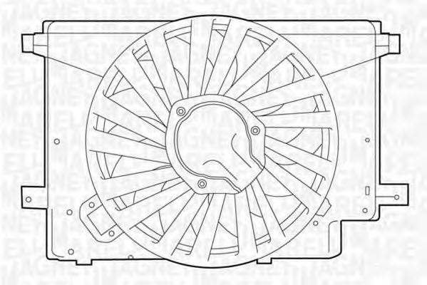 MAGNETI MARELLI 069422242010 Вентилятор, охолодження двигуна