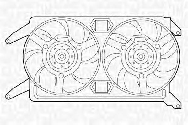 MAGNETI MARELLI 069422298010 Вентилятор, охолодження двигуна