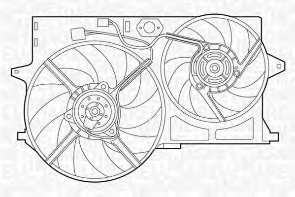 MAGNETI MARELLI 069422299010 Вентилятор, охолодження двигуна