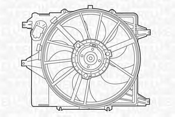 MAGNETI MARELLI 069422345010 Вентилятор, охолодження двигуна