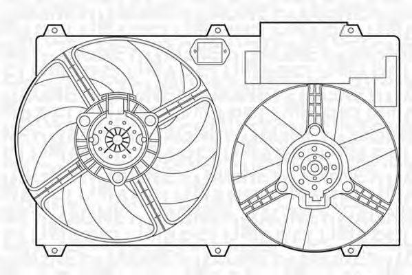 MAGNETI MARELLI 069422389010 Вентилятор, охолодження двигуна