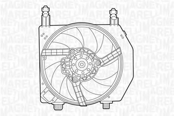 MAGNETI MARELLI 069422399010 Вентилятор, охолодження двигуна