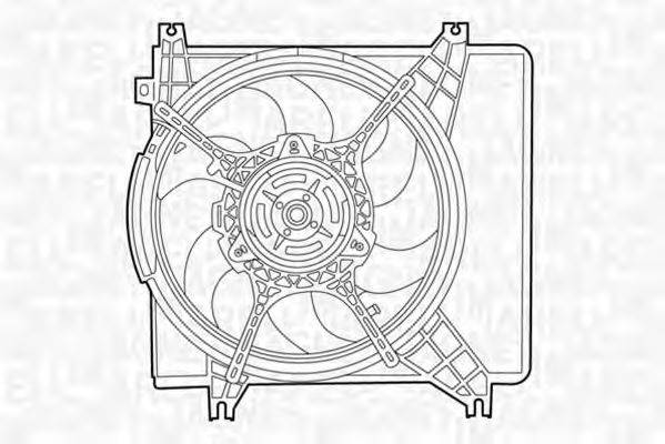 MAGNETI MARELLI 069422406010 Вентилятор, охолодження двигуна