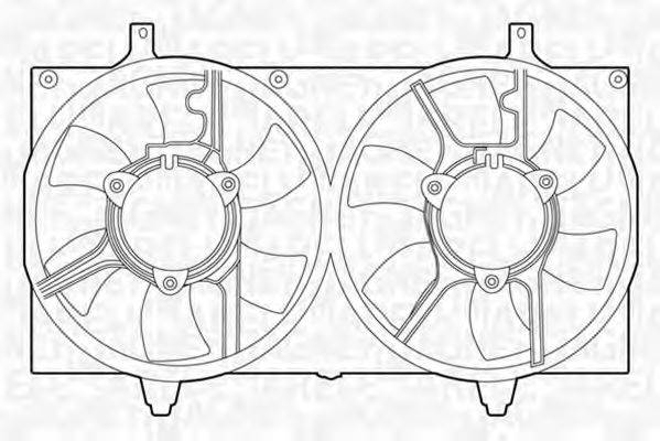 MAGNETI MARELLI 069422421010 Вентилятор, охолодження двигуна