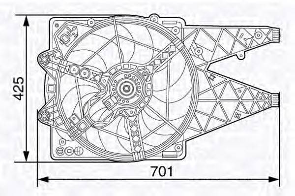MAGNETI MARELLI 069412502010 Вентилятор салону
