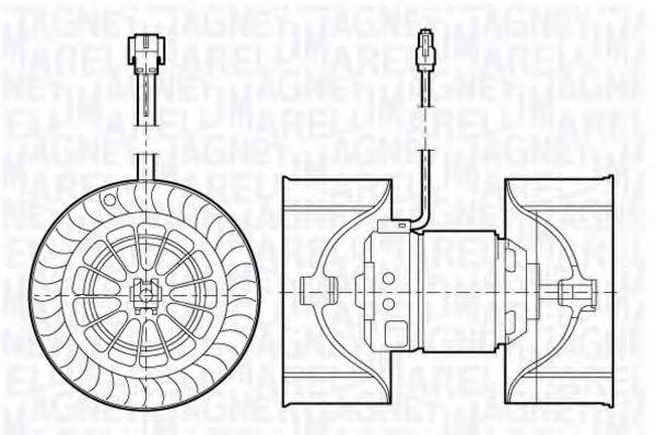 MAGNETI MARELLI 069412671010 Вентилятор салону